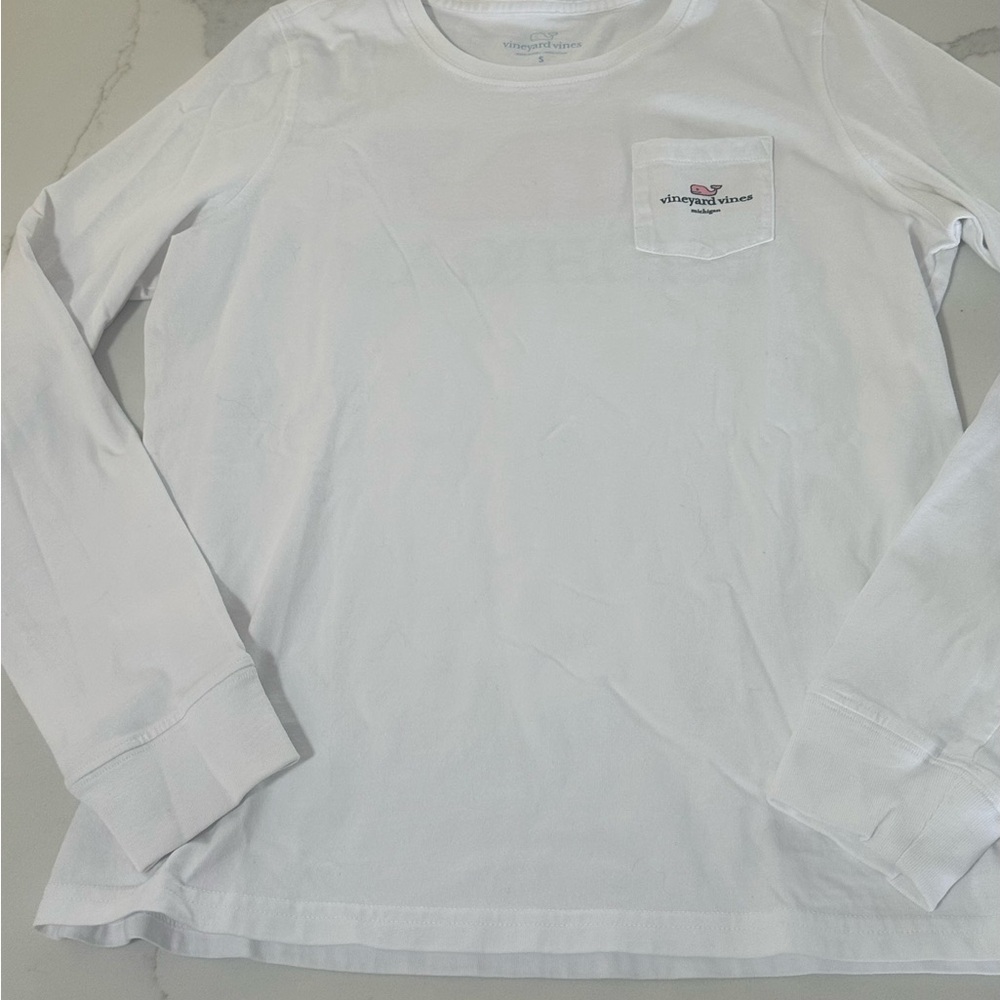 Vineyard Vines Classic White Long Sleeve Tee